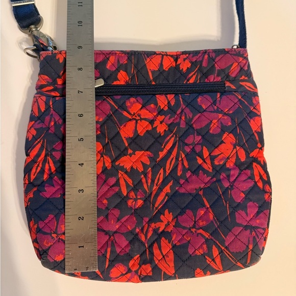 Travelon Anti Theft RFID Floral Cotton Crossbody Mini Bag W Small Flashlight - Picture 9 of 17